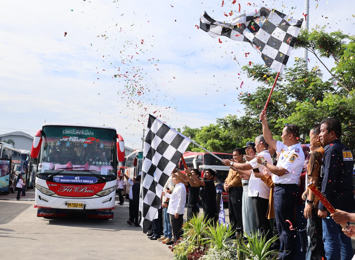 Mudik Gratis Nataru 2024: Pj Gubernur Sumut Berangkatkan 1.187 Pemudik, Difabel Ikut Difasilitasi
