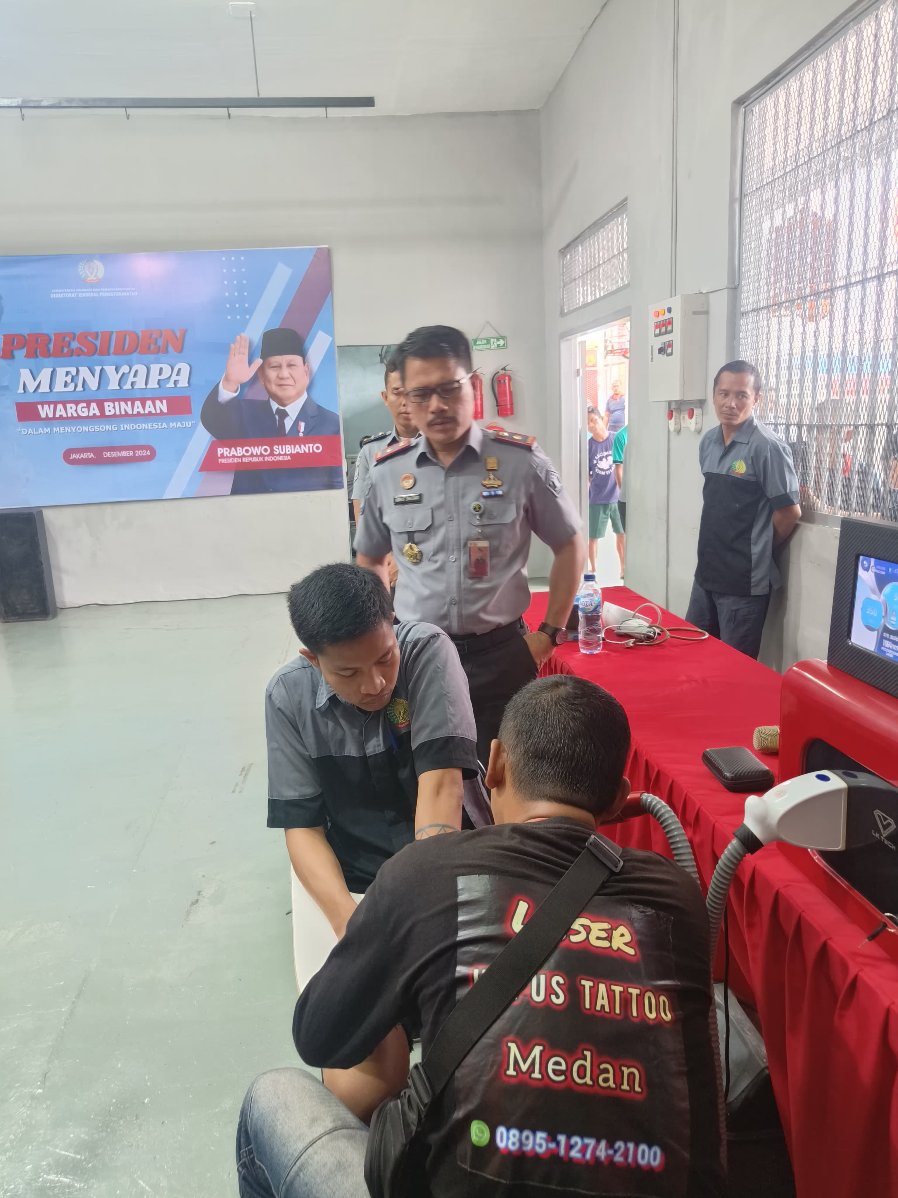 Program Penghapusan Tato untuk Warga Binaan Digelar Lapas Pancurbatu