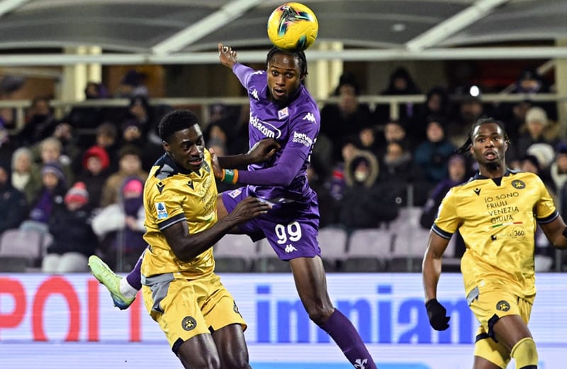 Fiorentina Terkalahkan 2-1 di Kandang Lawan Udinese