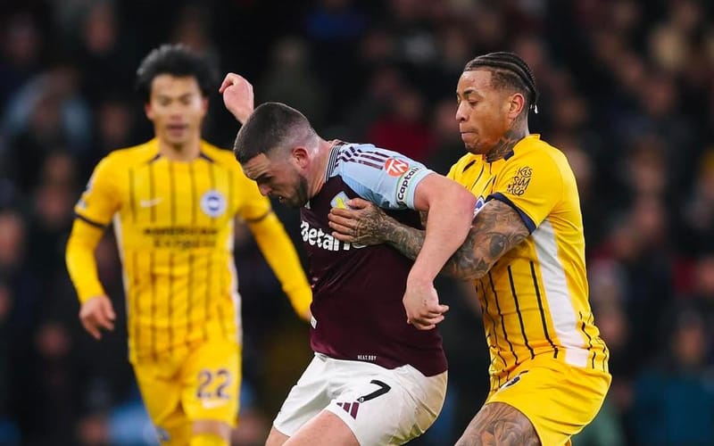 Aston Villa dan Brighton Saling Berbagi Angka dalam Laga Sengit di Villa Park