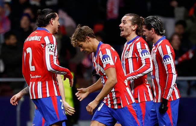 Atletico Madrid Raih Kemenangan 3-1 atas Slovan Bratislava, Griezmann Cetak Dua Gol