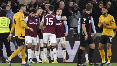 West Ham Menang 2-1 atas Wolves dalam Laga Liga Inggris