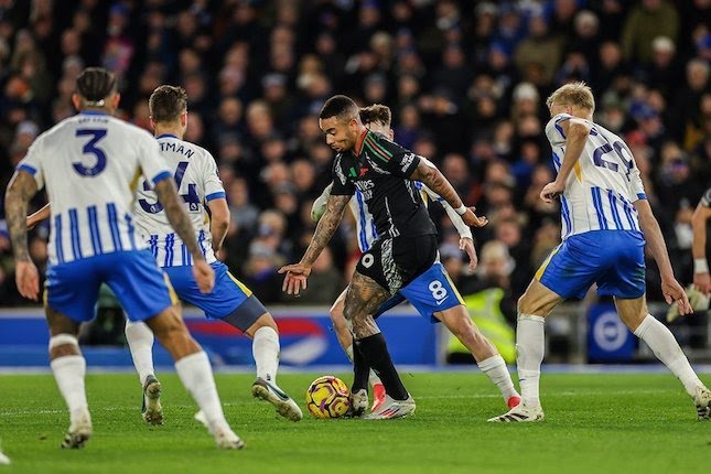 Brighton Tahan Arsenal, The Gunners Gagal Dekati Liverpool