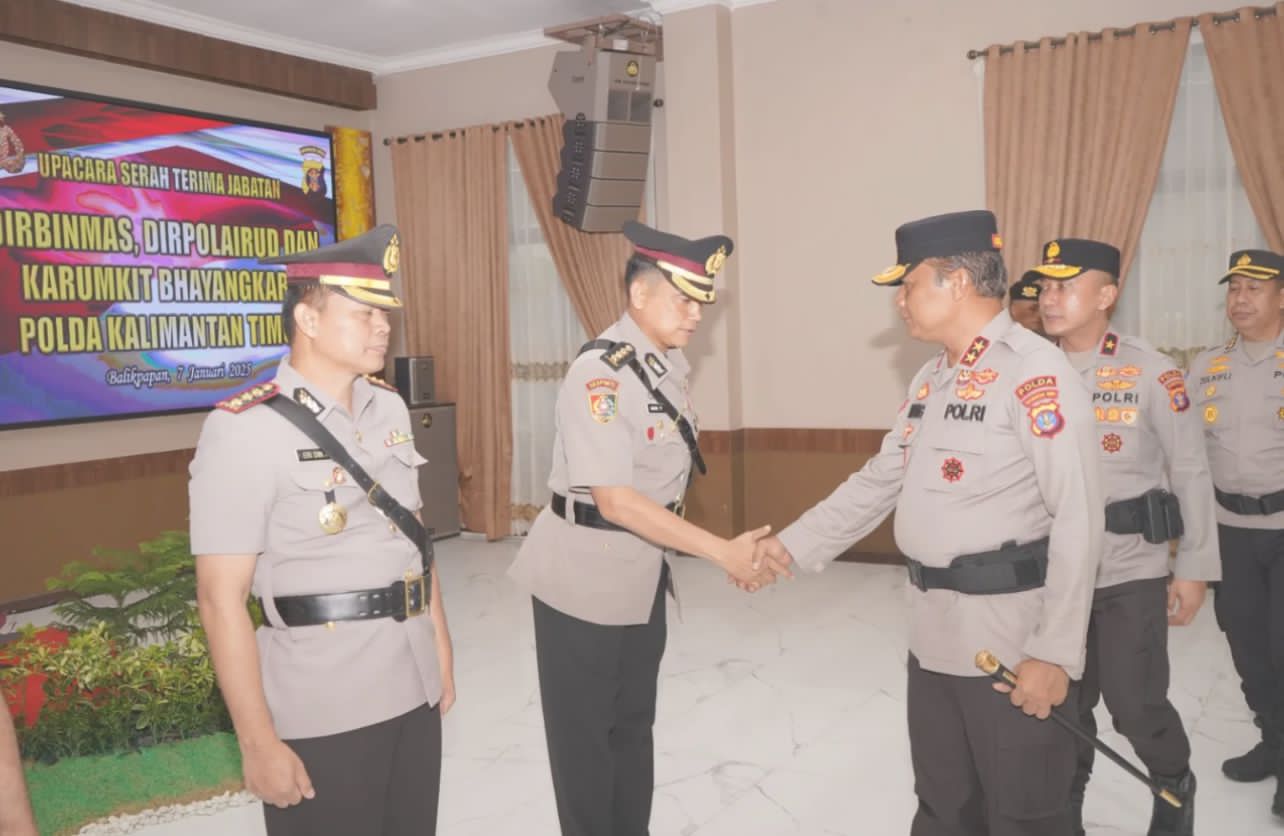 Rotasi Kepemimpinan Polda Kaltim, Tiga Pejabat Siap Jalankan Tugas Baru