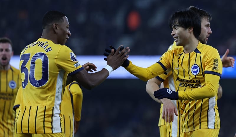 Brighton Akhiri Tren Buruk, Mitoma dan Rutter Bawa Kemenangan atas Ipswich