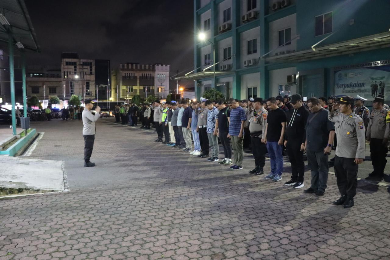 Kapolrestabes Medan Pimpin Apel KRYD, Tekankan Patroli Malam untuk Tekan Kriminalitas 3C