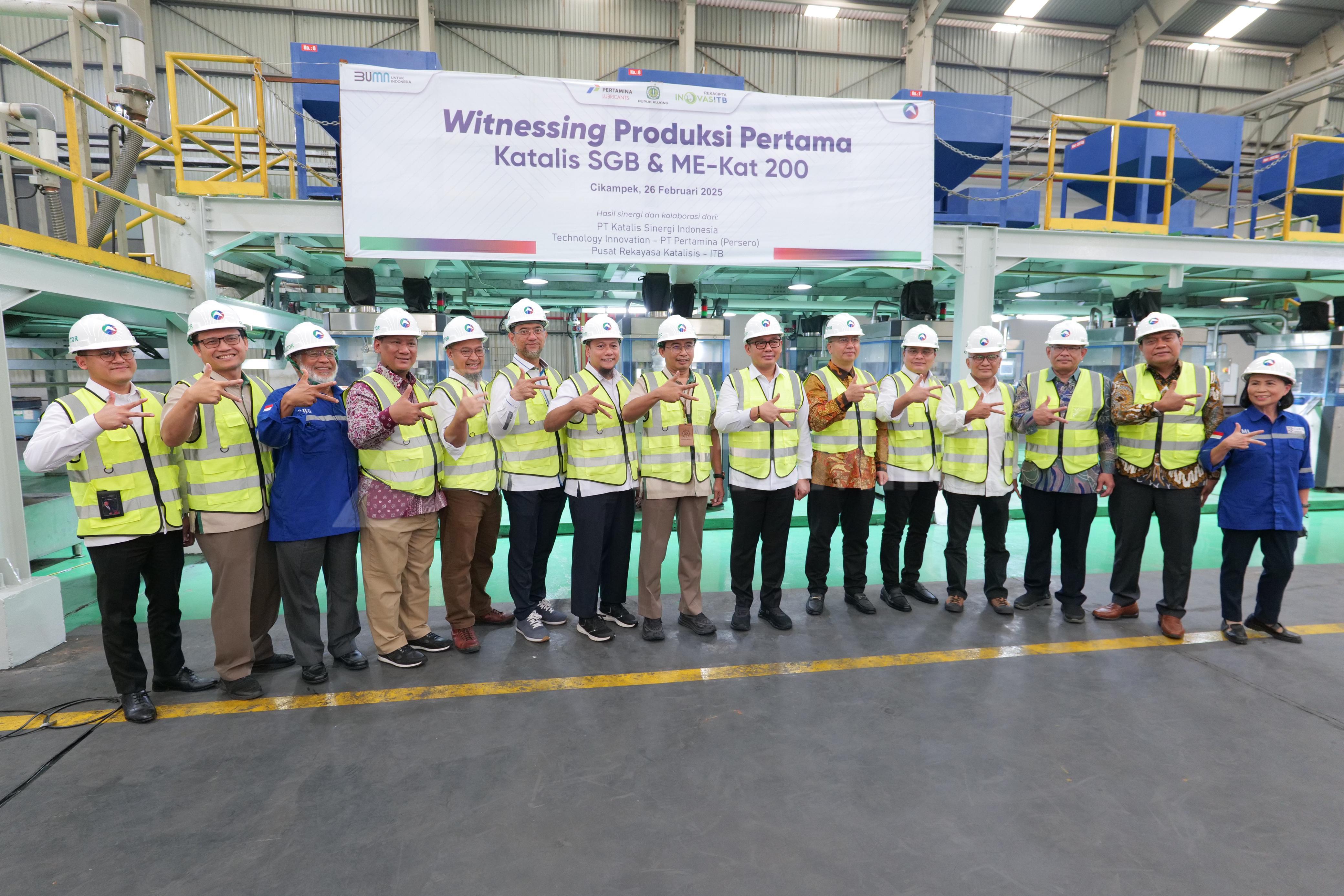 Wujudkan Kemandirian Energi Nasional, KSI Rilis Produksi Perdana Katalis SGB dan ME-Kat 200