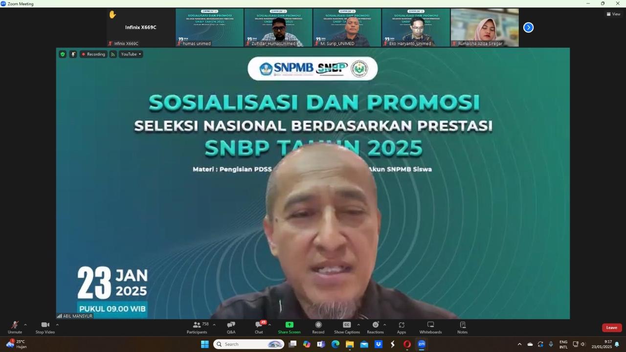 Unimed Sosialisasikan Proses SNPMB Jalur SNBP dan SNBT 2025 ke Sekolah di Sumut