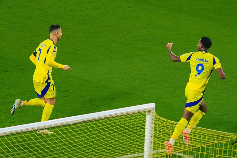 Jhon Duran Cetak Dua Gol, Al Nassr Bungkam Al Feiha 3-0