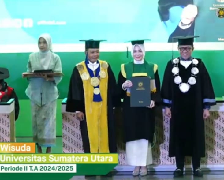 Rektor Wisuda 1.757 Lulusan USU, Tugas Penting Alumni untuk Memajukan Peradaban Manusia