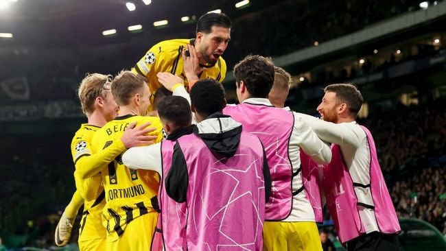 Borussia Dortmund Bungkam Sporting CP 3-0 di Playoff Liga Champions