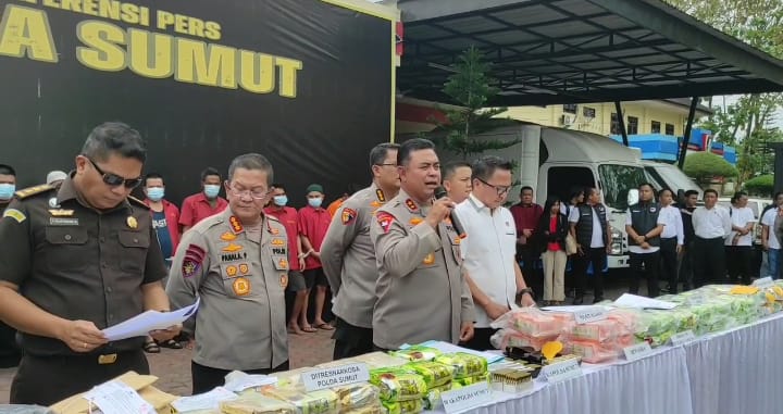 Polda Sumut Bongkar Jaringan Narkotika Internasional