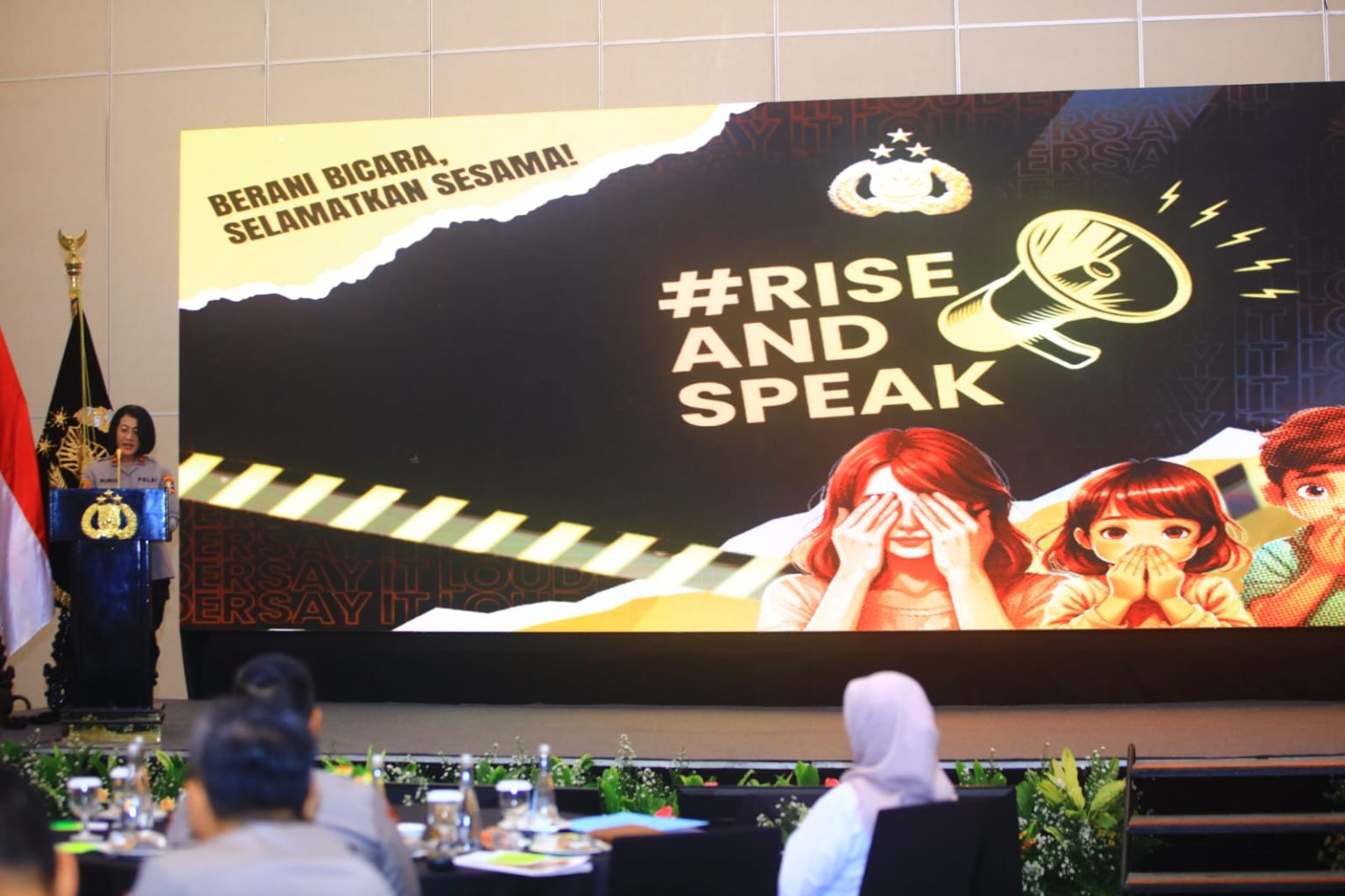 Bareskrim Polri Gelar Kick Off Kampanye #RiseAndSpeak untuk Lawan Kekerasan terhadap Perempuan dan Anak