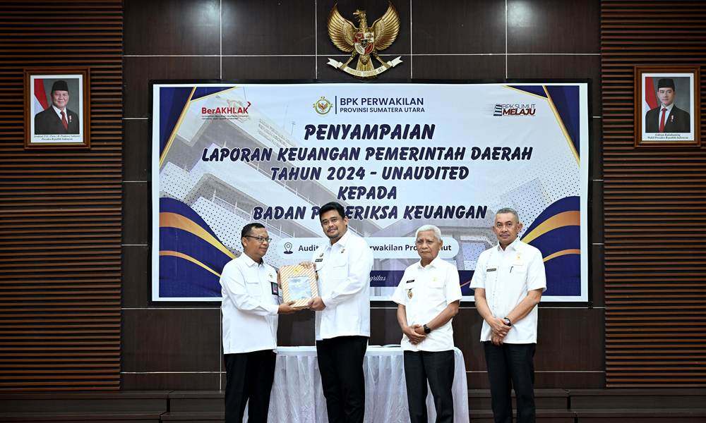 Optimis Raih WTP ke-11, Gubernur Sumut Bobby Nasution Serahkan LKPD 2024 ke BPK