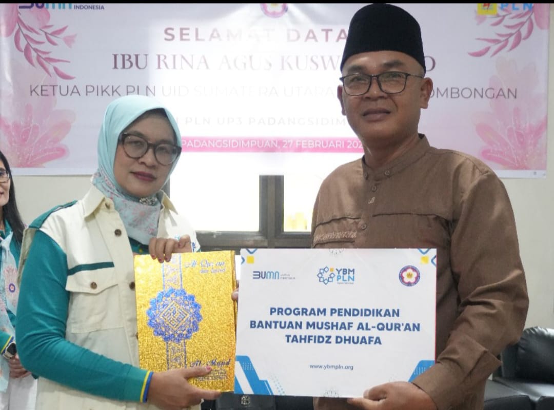 Sambut Ramadhan 1446 H, PIKK PLN UID Sumut dan YBM PLN Salurkan Bantuan Ketahanan Ekonomi dan Mushaf Qur’an di Padangsidimpuan