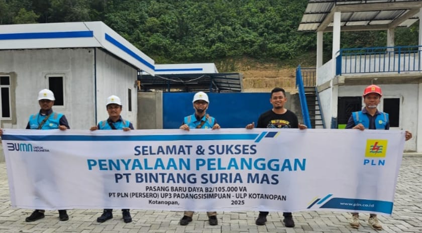 PLN UP3 Padangsidimpuan Layani Penyalaan 105 kVA untuk PT Bintang Surya Mas