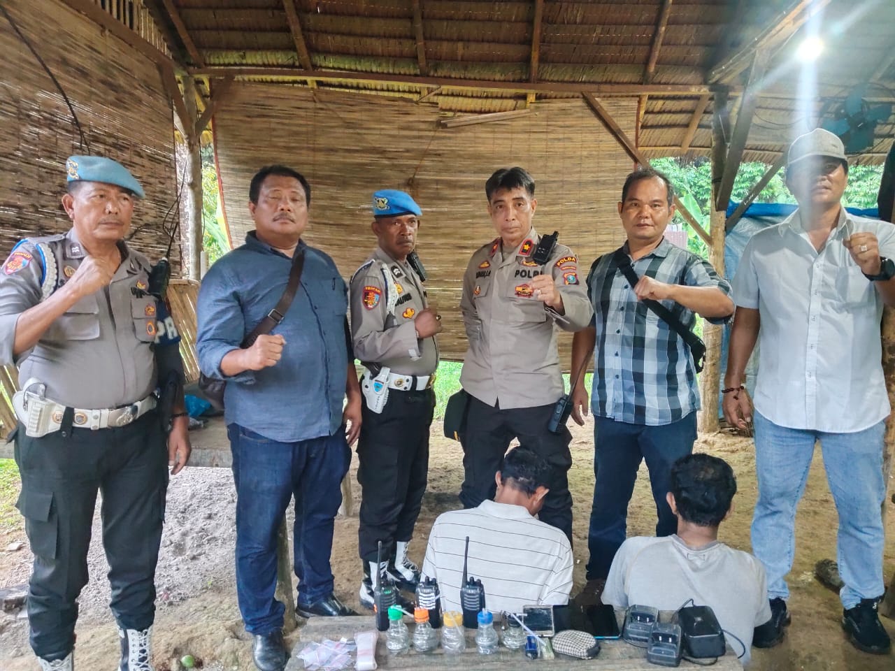 Polsek Pancurbatu Gelar GSN, Dua Pelaku Diamankan