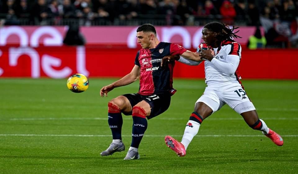 Cagliari Tahan Imbang Genoa 1-1, Menjauh dari Zona Degradasi