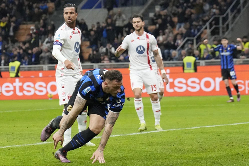 Inter Milan Bangkit dari Ketertinggalan, Kalahkan Monza 3-2 di Giuseppe Meazza