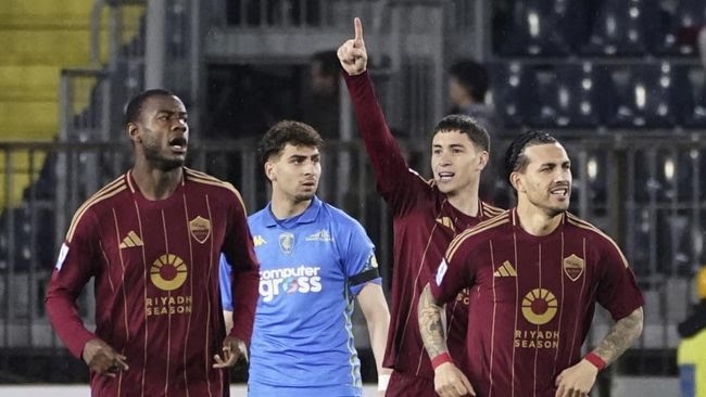AS Roma Perpanjang Rekor Tak Terkalahkan, Kalahkan Empoli 1-0
