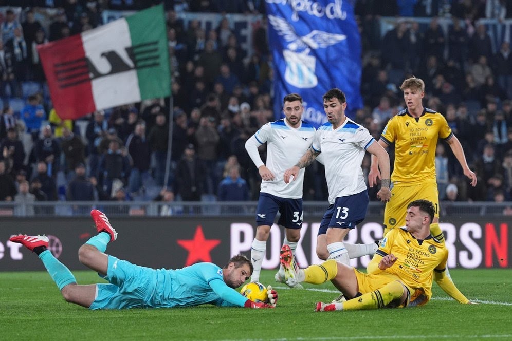 Lazio Ditahan Imbang Udinese 1-1 di Olimpico, Gagal Raih Poin Penuh
