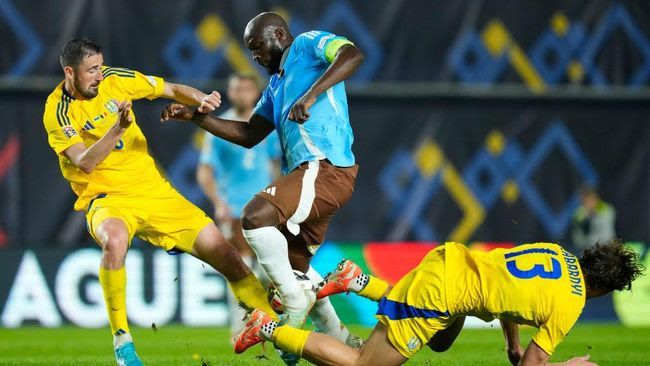 Belgia Tumbang 1-3 dari Ukraina di Leg Pertama Play-off UEFA Nations League