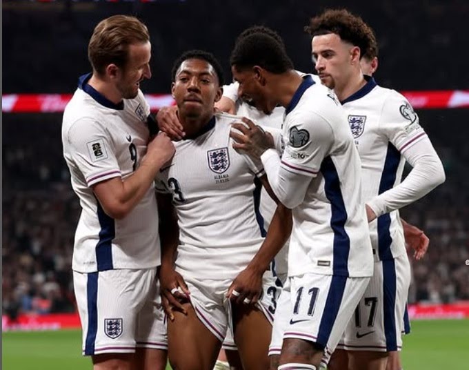 Inggris Menang 2-0 atas Albania di Kualifikasi Piala Dunia 2026