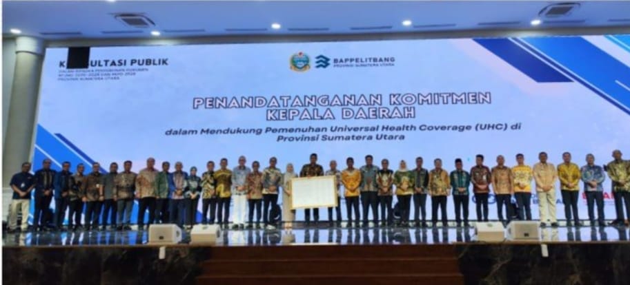 Pemprov dan Pemkab/Kota Sumut Teken Komitmen UHC 2025
