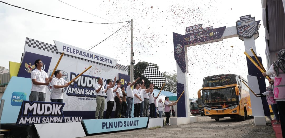 PLN UID Sumut Berangkatkan 576 Pemudik dalam Program Mudik Bersama BUMN 2025