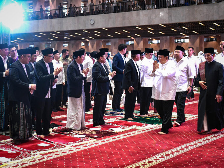 Presiden Prabowo Laksanakan Salat Idulfitri 1446 H di Masjid Istiqlal