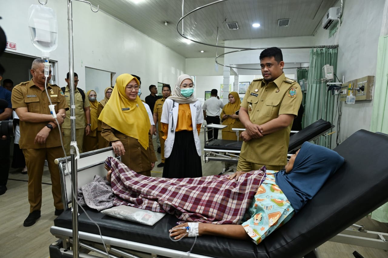 Gubernur Sumut Sidak RS Haji Medan, Temukan Sejumlah Obat Kosong