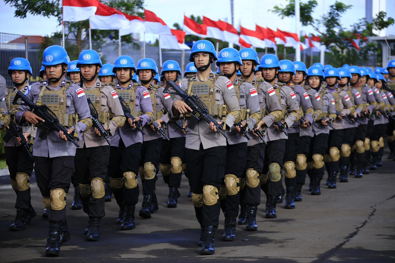 Polri Gelar Latihan Pra Penugasan FPU 7 MINUSCA, Tegaskan Komitmen dalam Misi Perdamaian Dunia