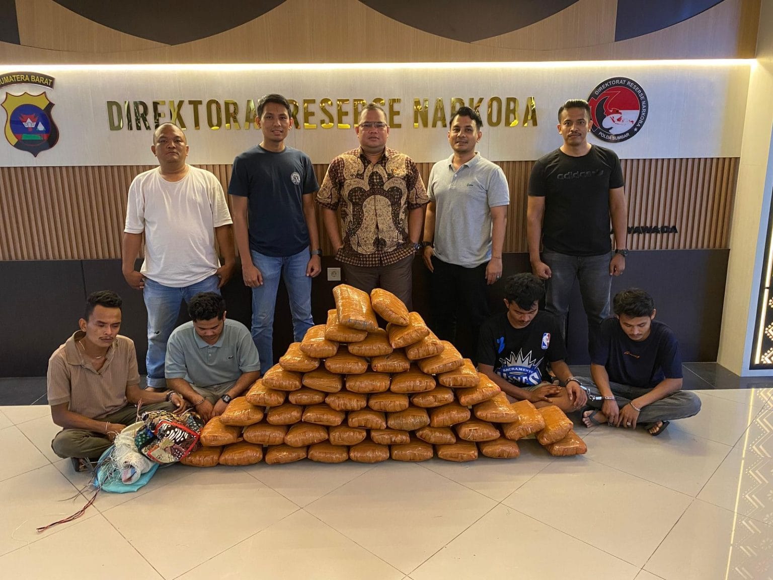 Polda Sumbar Gagalkan Peredaran 47 Kilogram Ganja