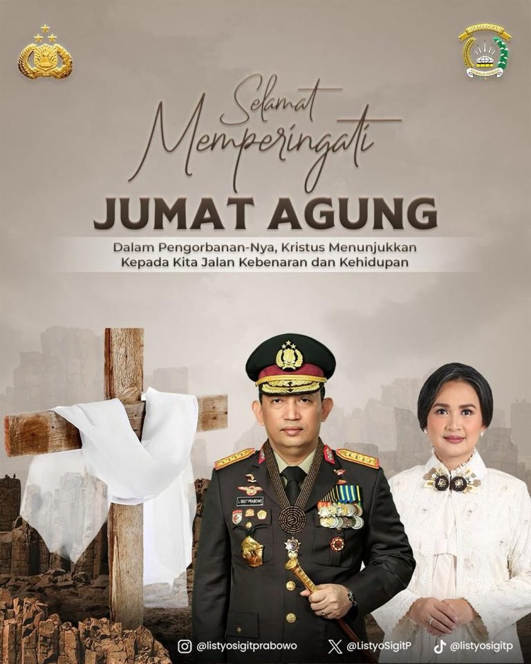Kapolri Serukan Makna Jumat Agung: Persatuan Menuju Indonesia Emas 2045