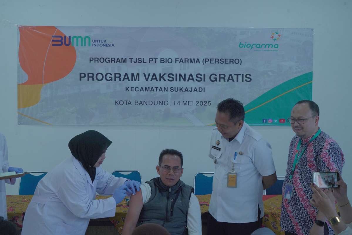 Bio Farma Tingkatkan Ketahanan Kesehatan Lewat Vaksinasi Influenza Gratis di Bandung