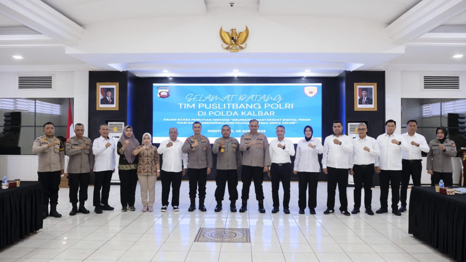 Puslitbang Polri Lakukan Penelitian di Polda Kalbar, Fokus Tangani Kejahatan di Media Online