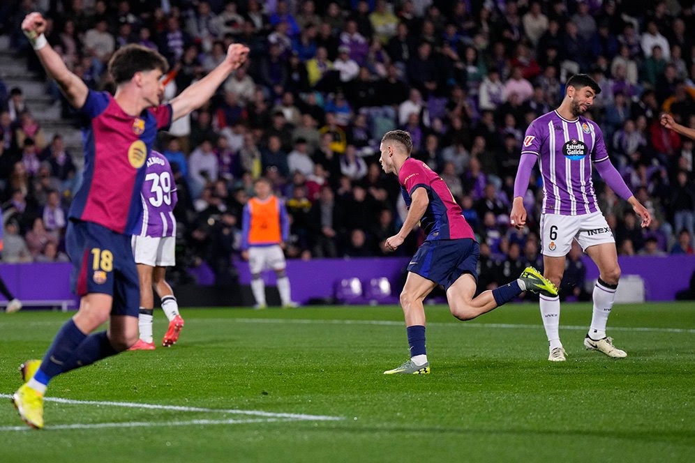Barcelona Bangkit dan Kalahkan Valladolid 2-1, Kukuh di Puncak Klasemen La Liga