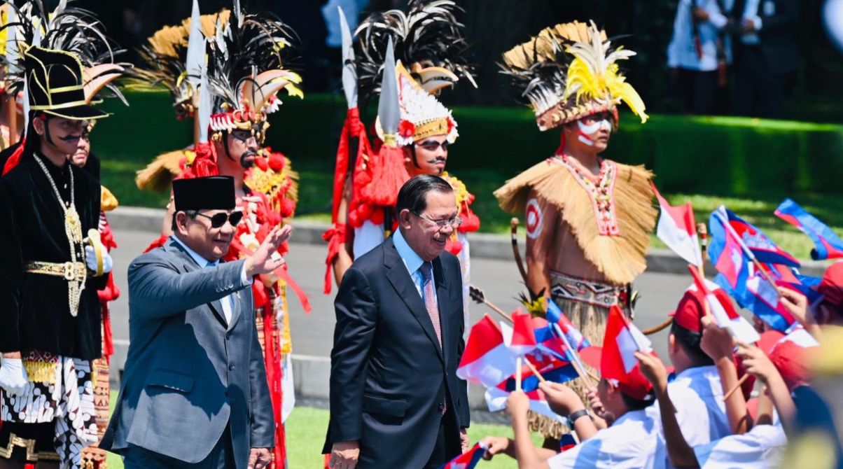 Kunjungan Resmi Presiden Senat Hun Sen ke Istana Jakarta, Disambut Presiden Prabowo