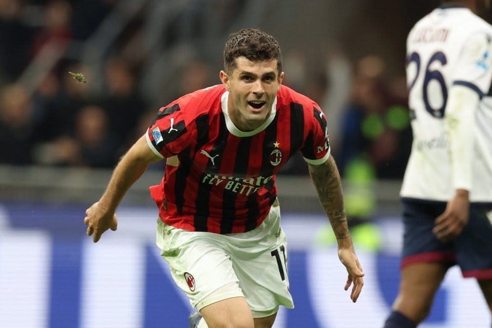 Milan Bangkit dan Kalahkan Bologna 3-1, Gimenez Cetak Dua Gol