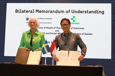 Swedia dan Indonesia Teken MoU G2G, Perkuat Kerja Sama Strategis di Bidang Kesehatan