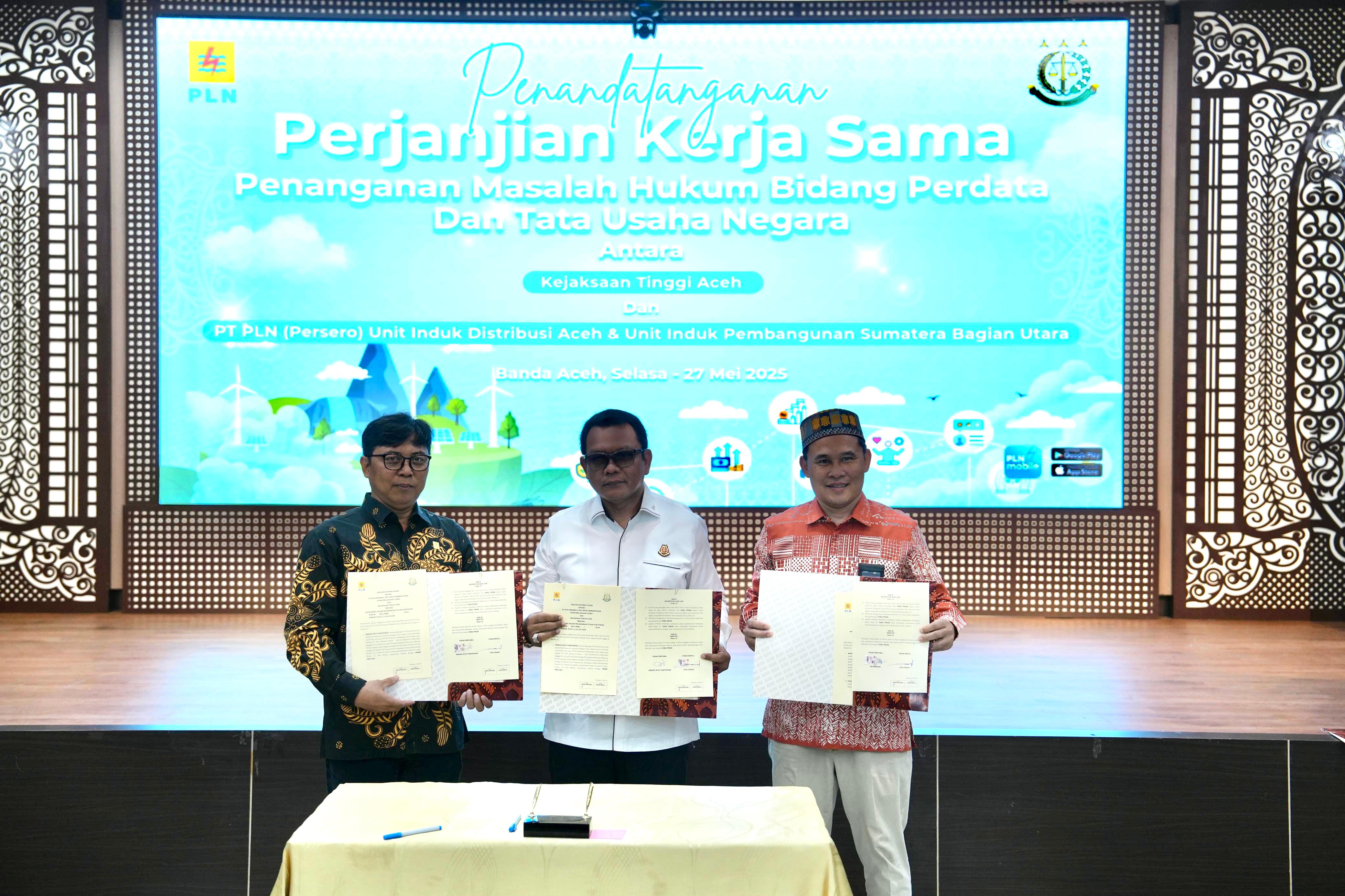 PLN UIP SBU dan Kejati Aceh Teken Perjanjian Kerja Sama, Perkuat Sinergi Tuntaskan Pembangunan Ketenagalistrikan di Aceh Jelang Hari Lahir Pancasila