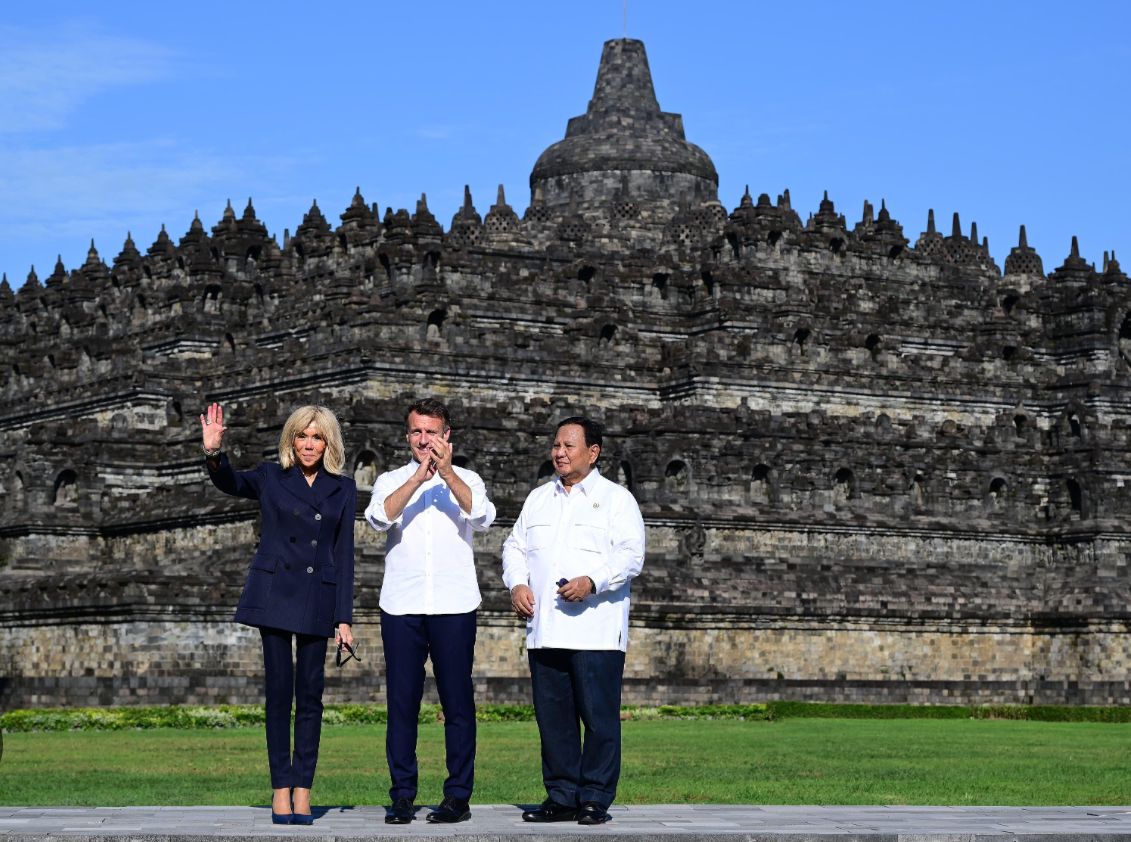 Keakraban Presiden Prabowo dan Presiden Macron dalam Satu Mobil, Satu Helikopter Menuju Akmil Magelang