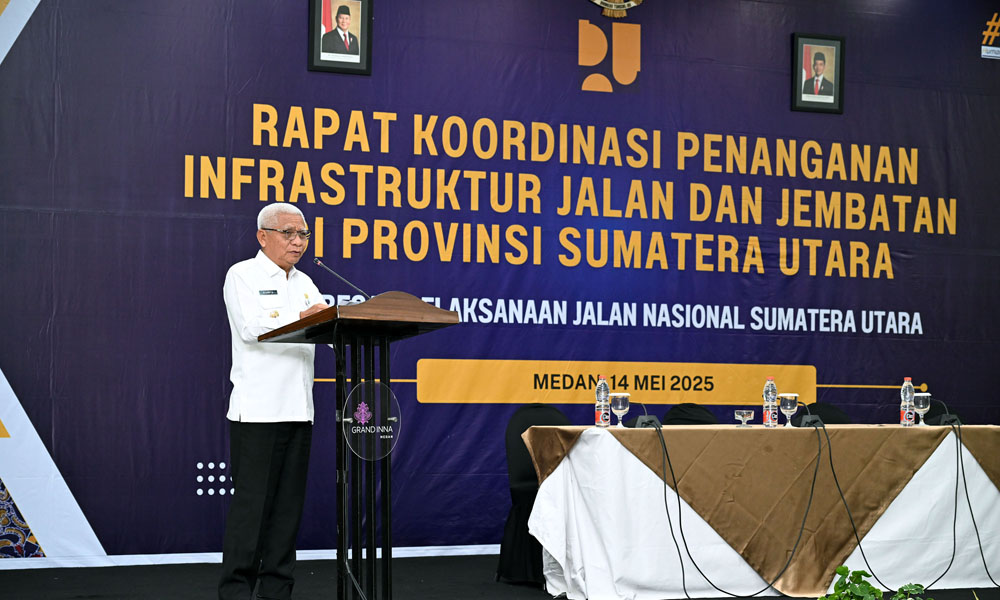 Atasi Kerusakan Jalan, Pemprov Sumut Ajak Semua Pihak Bersinergi