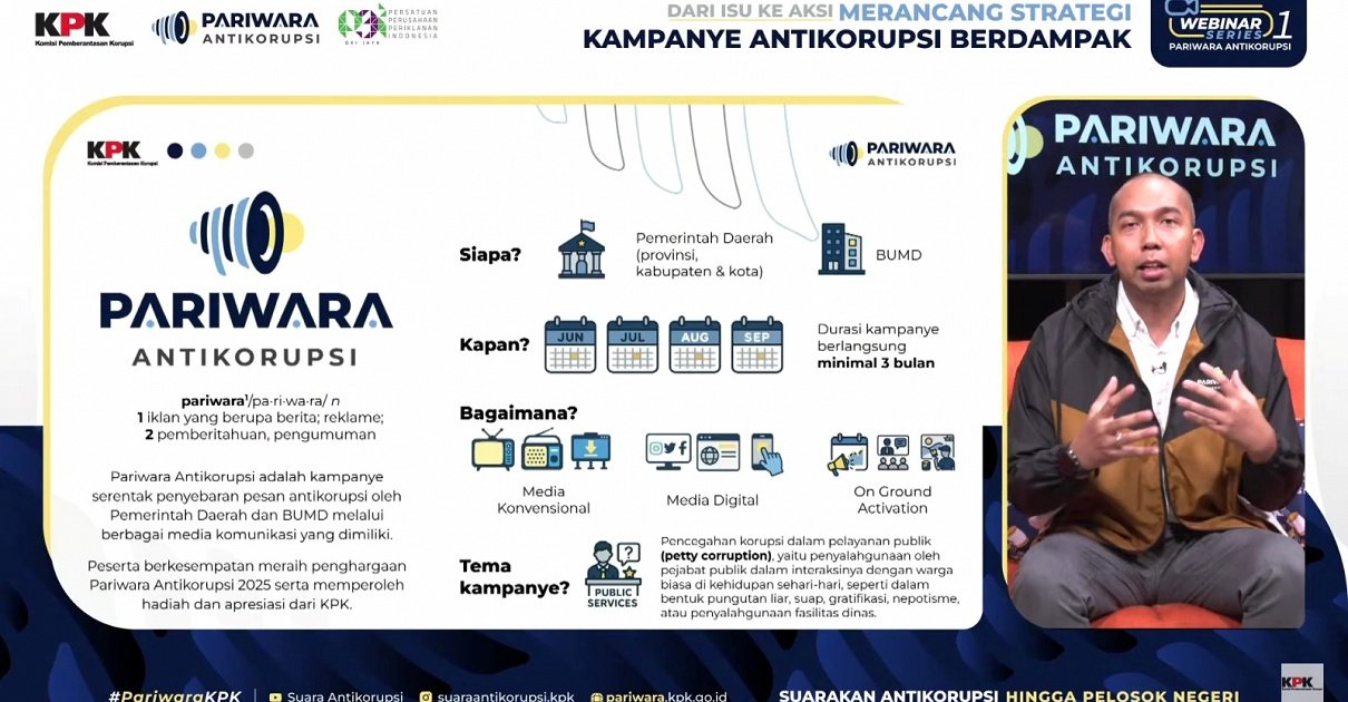 KPK Luncurkan Pariwara Antikorupsi 2025, Kampanye Nasional Lawan Korupsi dari Daerah