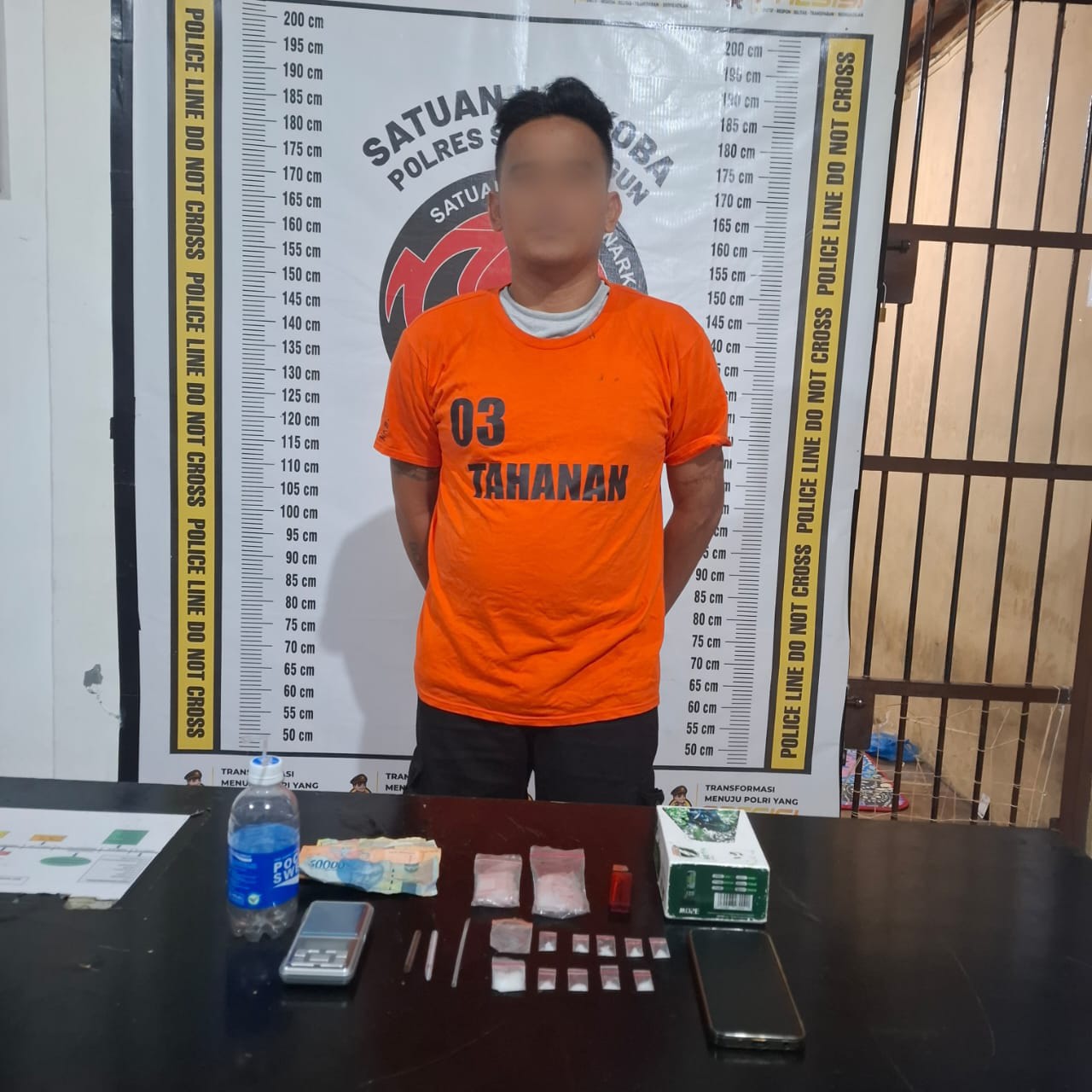 Polres Simalungun Tangkap Bandar Narkoba di Kampung Tengah, 2,92 Gram Sabu Diamankan