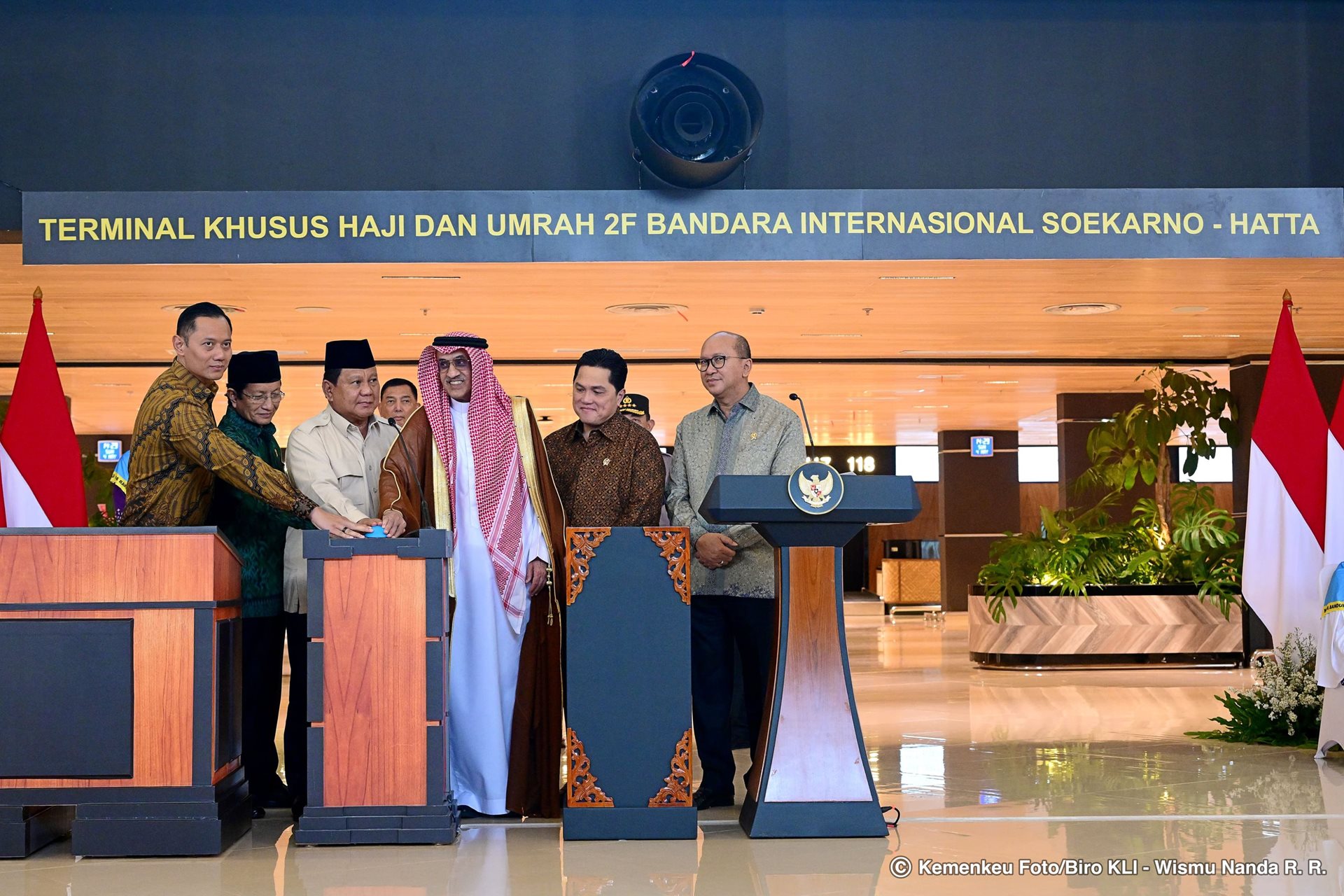 Peresmian Terminal Khusus Haji dan Umrah 2F di Bandara Soekarno-Hatta