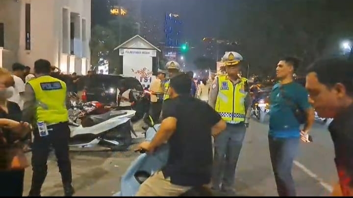 Puluhan Motor Terjaring Razia Gabungan di Sekitar Lapangan Merdeka Medan