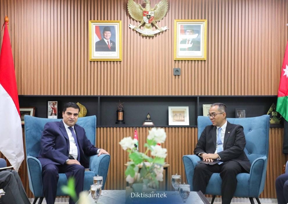 Menteri Brian Terima Dubes Yordania, Bahas Penguatan Kerja Sama Pendidikan Tinggi dan Riset