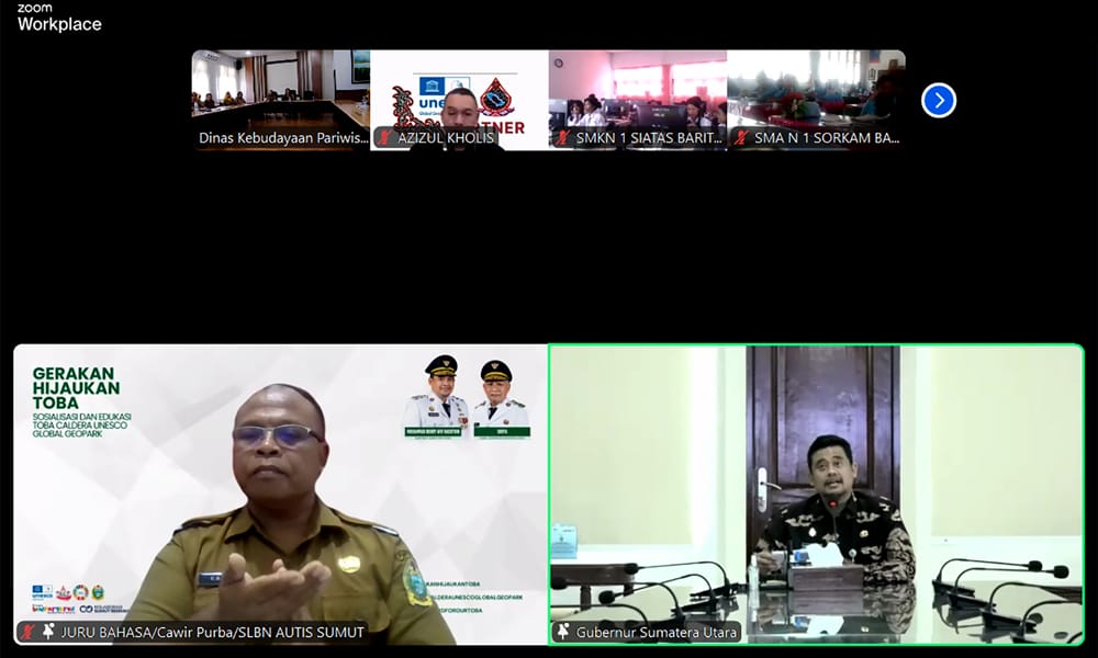 Gubernur Sumut Ajak 72 Ribu Siswa Banggakan Danau Toba dan Dukung Status Geopark Dunia