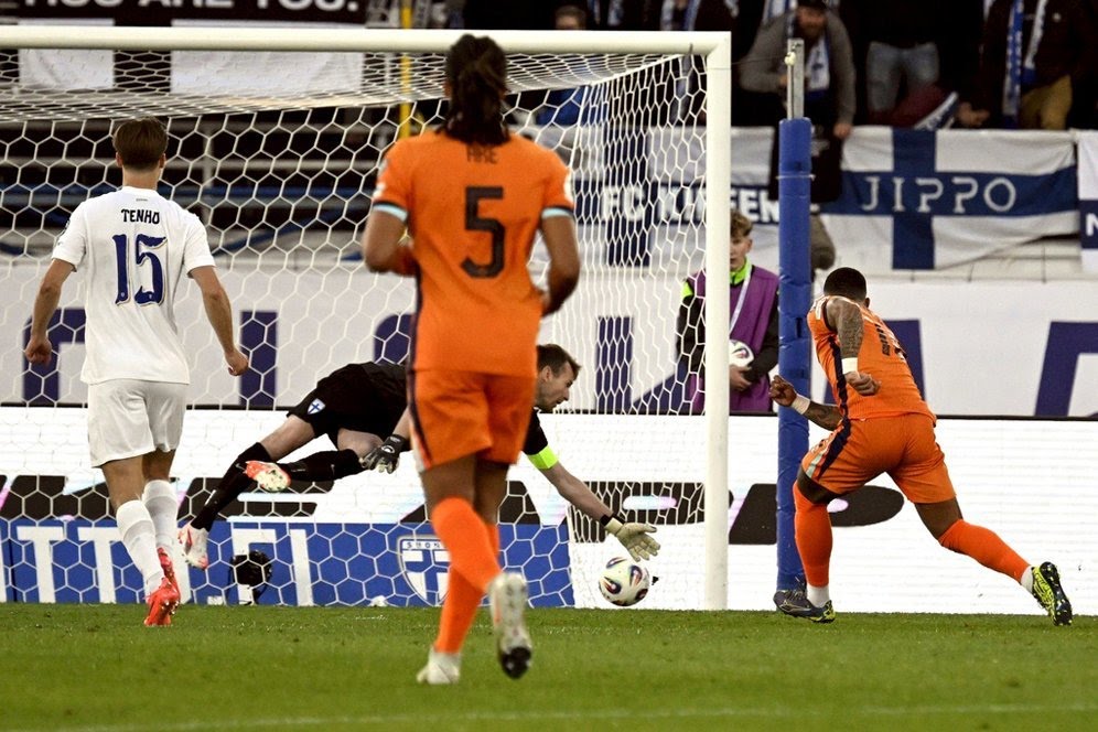 Depay Bersinar, Belanda Tundukkan Finlandia 2-0 di Kualifikasi Piala Dunia 2026